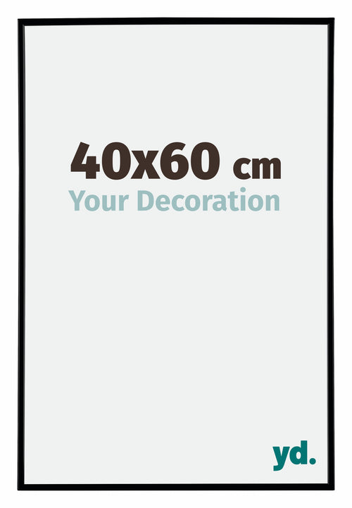 Evry Plastico Marco de Fotos 40x60cm Negro Mat Parte delantera Tamano | Yourdecoration.es