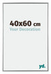 Evry Plastico Marco de Fotos 40x60cm Plateado Parte delantera Tamano | Yourdecoration.es