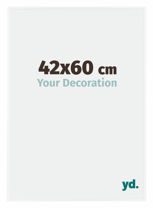 Evry Plastico Marco de Fotos 42x60cm Blanco muy brillante Parte delantera Tamano | Yourdecoration.es