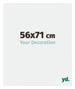 Evry Plastico Marco de Fotos 56x71cm Blanco muy brillante Parte delantera Tamano | Yourdecoration.es