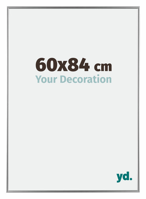 Evry Plastico Marco de Fotos 60x84cm Plateado Parte delantera Tamano | Yourdecoration.es