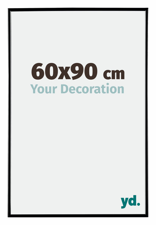 Evry Plastico Marco de Fotos 60x90cm Negro muy brillante Parte delantera Tamano | Yourdecoration.es