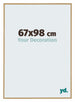 Evry Plastico Marco de Fotos 67x98cm Haya Claro Delantera Tamano | Yourdecoration.es