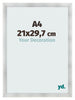 Marco De Fotos A4 - 21x29,7 cm - Aluminio Cepillado - MDF - Pisa