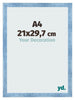 Marco De Fotos A4 - 21x29,7 cm - Claro Azul Barrido - MDF - Pisa