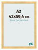Marco De Fotos A2 - 42x59,4 cm - Dorado Matte - MDF - Pisa