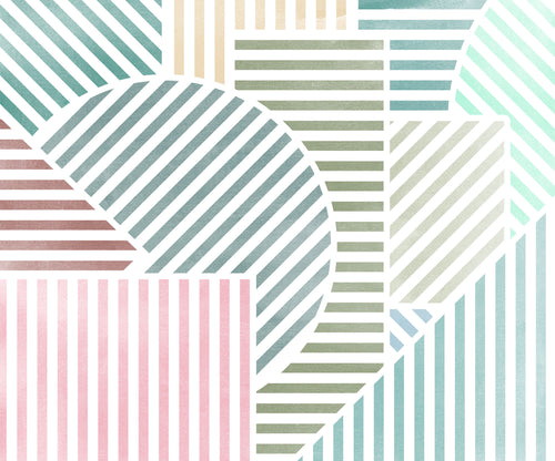 Fotomural Jeux de Lignes Bonbon 300x250cm FLX6 039 | Yourdecoration.es