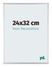 Kent Aluminio Marco de Fotos 24x32cm Plateado Brillante Delantera Tamano | Yourdecoration.es
