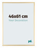 Kent Aluminio Marco de Fotos 46x61cm Dorado Delantera Tamano | Yourdecoration.es