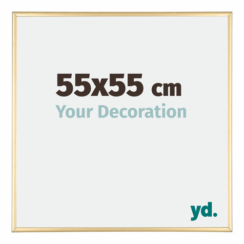 Kent Aluminio Marco de Fotos 55x55cm Dorado Parte delantera Tamano | Yourdecoration.es
