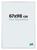 Kent Aluminio Marco de Fotos 67x98cm Plateado Brillante Delantera Tamano | Yourdecoration.es