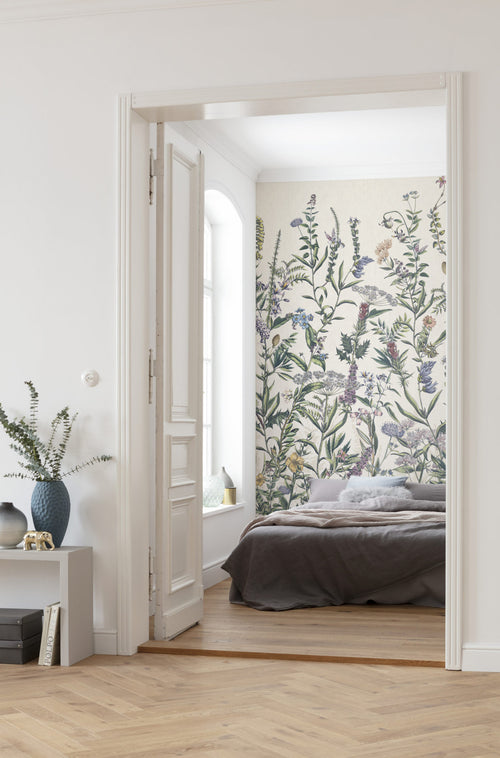 Komar Fotomural Tejido No Tejido x4 1011 Flowering Herbs Interieur | Yourdecoration.es