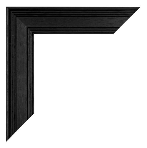 Londen Madera Marco de Fotos 40x60cm Negro Detalle Esquina | Yourdecoration.es