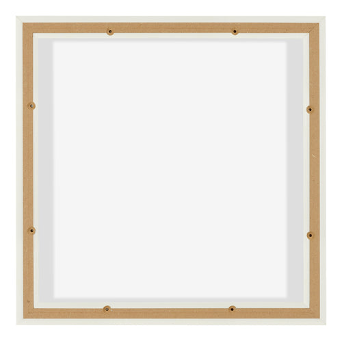 Lyon MDF Marco Flotante 1 1 Blanco Mate Trasera | Yourdecoration.es