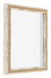 Lyon MDF Marco Flotante 1 1 Blanco Vintage Trasera Oblicuo | Yourdecoration.es