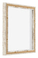 Lyon MDF Marco Flotante 1 1 Blanco Vintage Trasera Oblicuo | Yourdecoration.es