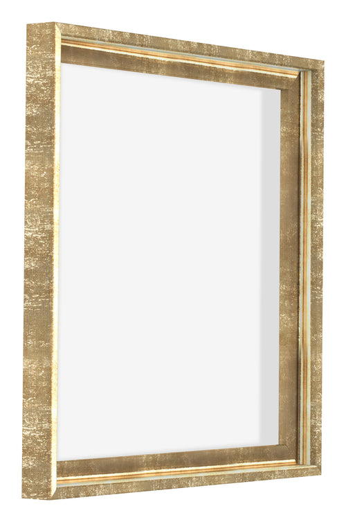 Lyon MDF Marco Flotante 1 1 Dorado Antiguo Delantera Oblicuo | Yourdecoration.es