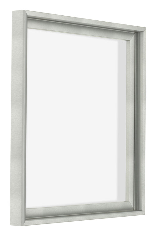 Lyon MDF Marco Flotante 1 1 Plateado Mate Delantera Oblicuo | Yourdecoration.es