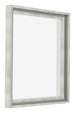 Lyon MDF Marco Flotante 1 1 Plateado Mate Delantera Oblicuo | Yourdecoration.es