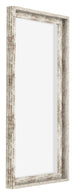 Lyon MDF Marco Flotante 1 2 Blanco Vintage Delantera Oblicuo | Yourdecoration.es