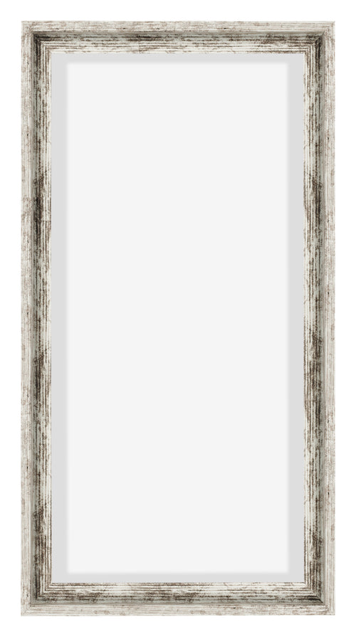 Lyon MDF Marco Flotante 1 2 Blanco Vintage Delantera | Yourdecoration.es