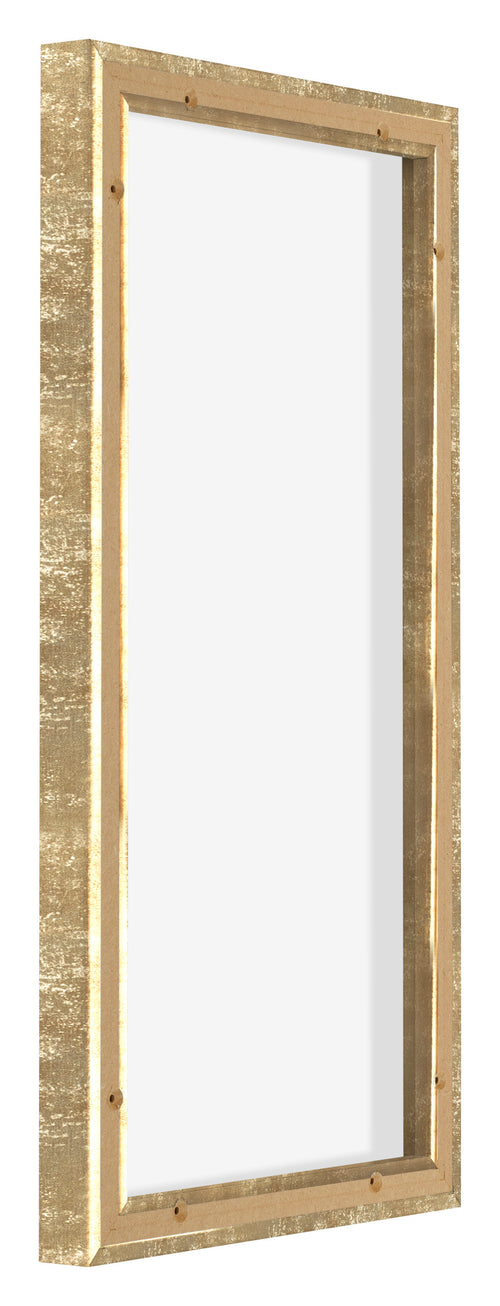 Lyon MDF Marco Flotante 1 2 Dorado Antiguo Trasera Oblicuo | Yourdecoration.es