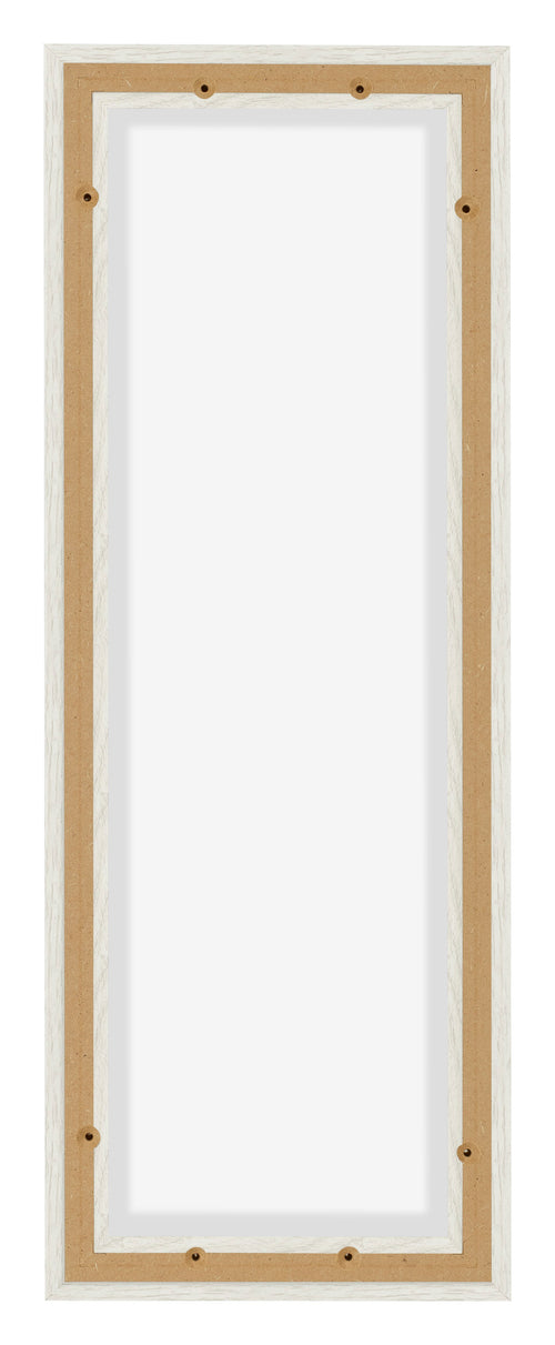 Lyon MDF Marco Flotante 1 3 Blanco Lavado Trasera | Yourdecoration.es