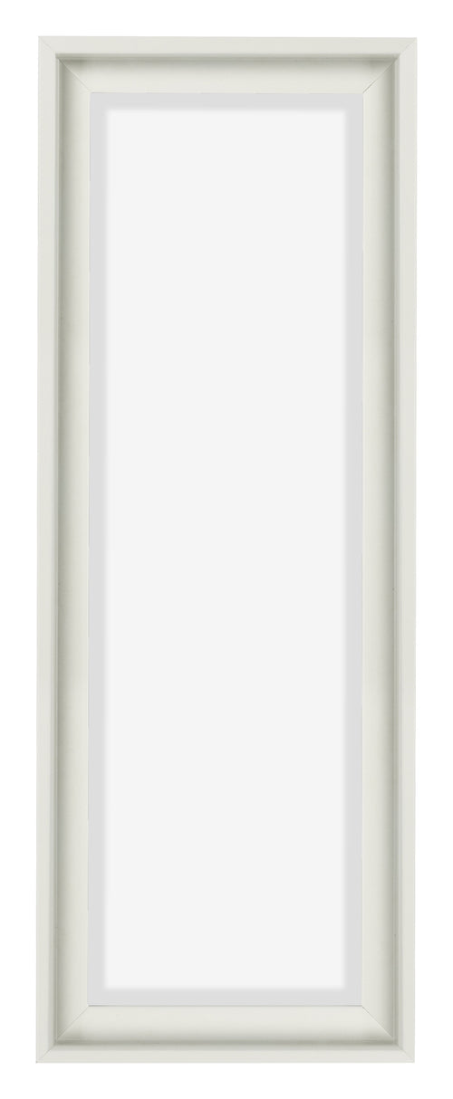 Lyon MDF Marco Flotante 1 3 Blanco Mate Delantera | Yourdecoration.es