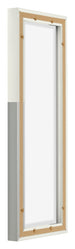 Lyon MDF Marco Flotante 1 3 Blanco Mate Trasera Oblicuo | Yourdecoration.es