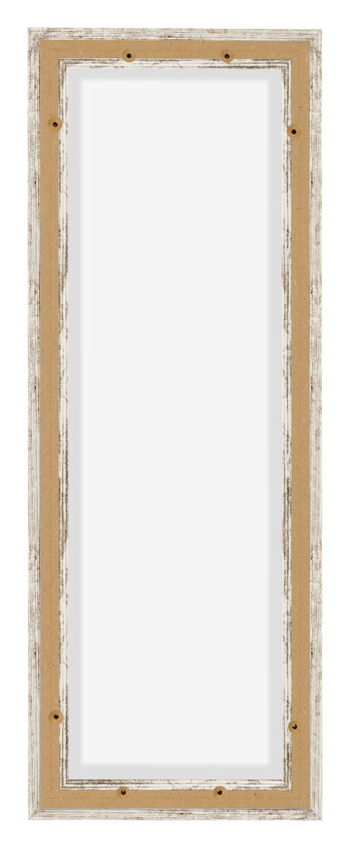Lyon MDF Marco Flotante 1 3 Blanco Vintage Trasera | Yourdecoration.es