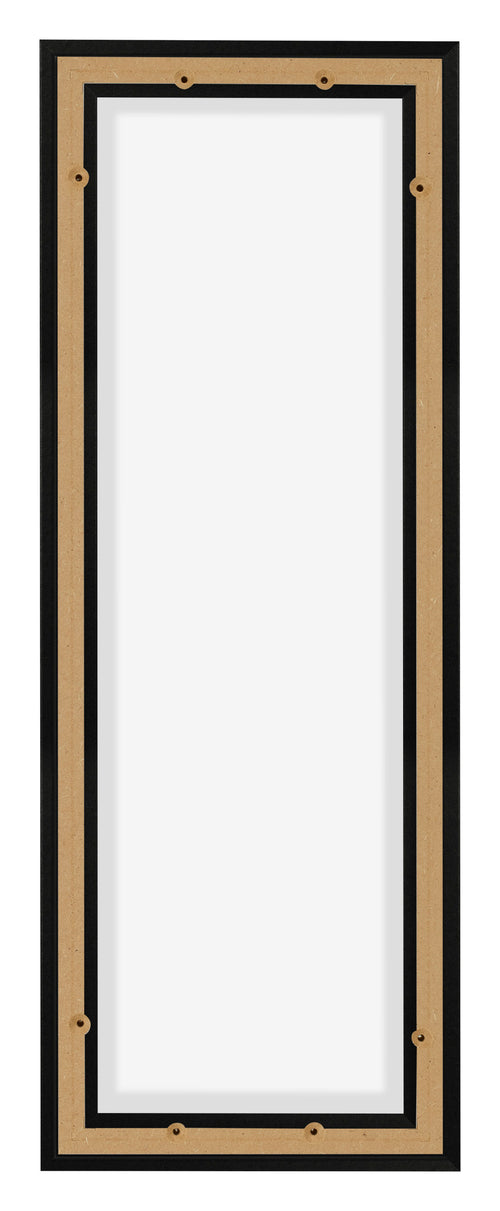 Lyon MDF Marco Flotante 1 3 Negro Mate Trasera | Yourdecoration.es