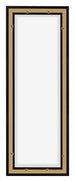 Lyon MDF Marco Flotante 1 3 Negro Mate Trasera | Yourdecoration.es
