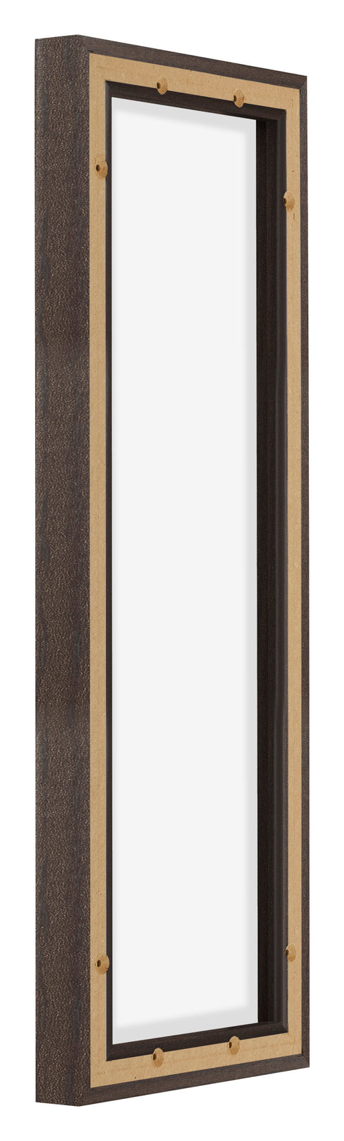 Lyon MDF Marco Flotante 1 3 Roble Oscuro Trasera Oblicuo | Yourdecoration.es