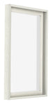 Lyon MDF Marco Flotante 2 3 Blanco Lavado Delantera Oblicuo | Yourdecoration.es
