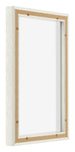 Lyon MDF Marco Flotante 2 3 Blanco Lavado Trasera Oblicuo | Yourdecoration.es