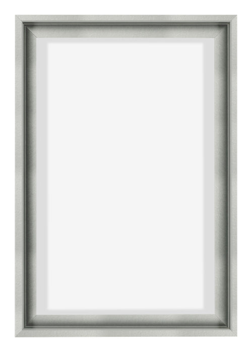 Lyon MDF Marco Flotante 2 3 Plateado Mate Delantera | Yourdecoration.es