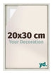 Lyon MDF Marco Flotante 20x30cm Blanco Lavado Delantera Tamano | Yourdecoration.es