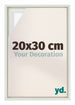 Lyon MDF Marco Flotante 20x30cm Blanco Mate Delantera Tamano | Yourdecoration.es