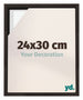 Lyon MDF Marco Flotante 24x30cm Roble Oscuro Delantera Tamano | Yourdecoration.es