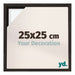 Lyon MDF Marco Flotante 25x25cm Roble Oscuro Delantera Tamano | Yourdecoration.es
