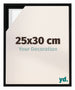 Lyon MDF Marco Flotante 25x30cm Negro Mate Delantera Tamano | Yourdecoration.es