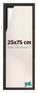 Lyon MDF Marco Flotante 25x75cm Roble Oscuro Delantera Tamano | Yourdecoration.es