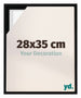 Lyon MDF Marco Flotante 28x35cm Negro Mate Delantera Tamano | Yourdecoration.es