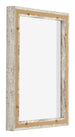 Lyon MDF Marco Flotante 3 4 Blanco Vintage Trasera Oblicuo | Yourdecoration.es
