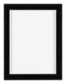 Lyon MDF Marco Flotante 3 4 Negro Mate Delantera | Yourdecoration.es