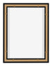 Lyon MDF Marco Flotante 3 4 Negro Mate Trasera | Yourdecoration.es