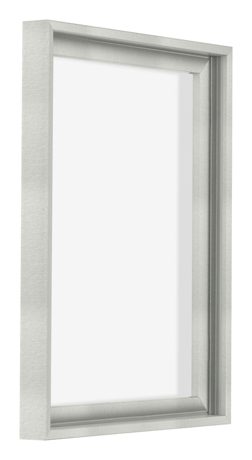 Lyon MDF Marco Flotante 3 4 Plateado Mate Delantera Oblicuo | Yourdecoration.es