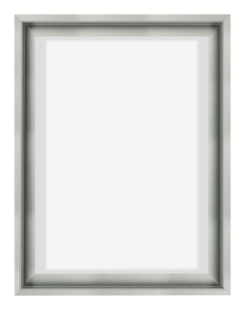 Lyon MDF Marco Flotante 3 4 Plateado Mate Delantera | Yourdecoration.es