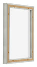 Lyon MDF Marco Flotante 3 4 Plateado Mate Trasera Oblicuo | Yourdecoration.es