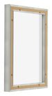 Lyon MDF Marco Flotante 3 4 Plateado Mate Trasera Oblicuo | Yourdecoration.es